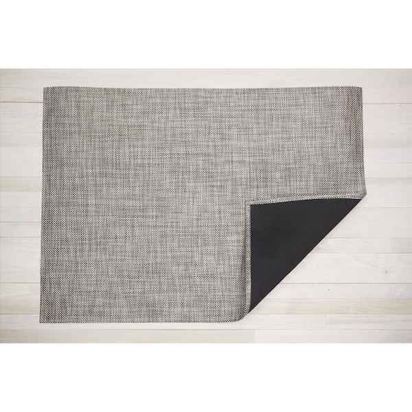 Chilewich 23 in. W X 36 in. L Gray Basketweave Woven Fiber Door Mat 200445-022 - main